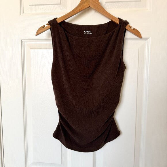 OGL Move - Boat Neck Brami Tank Top (S, Brown) - Picture 4 of 10